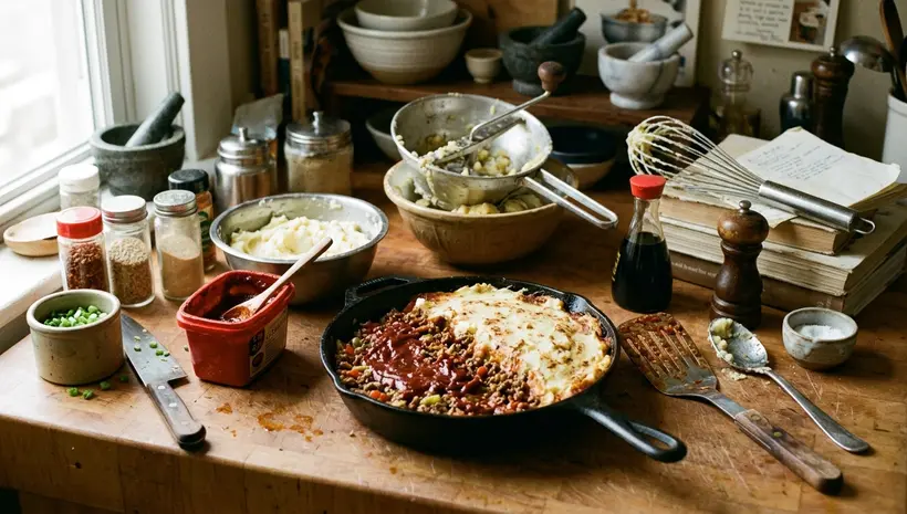 Image showing gochujang shepherds pie