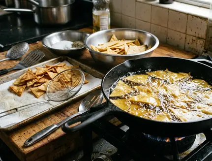 Image showing frying chips